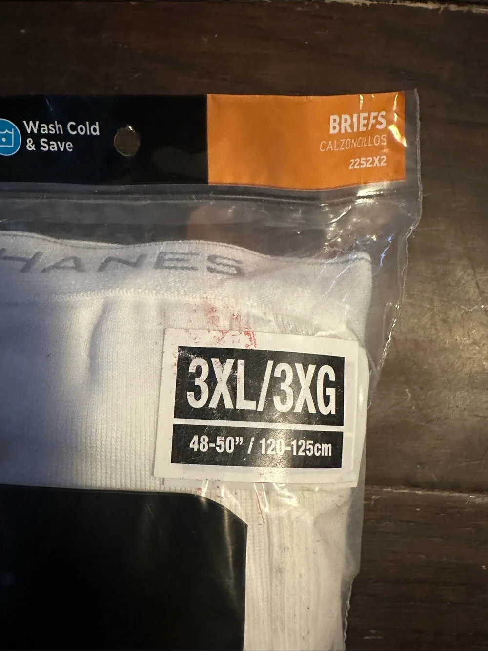 Hanes Men's White Tagless Briefs - 3 Pack (3XL)